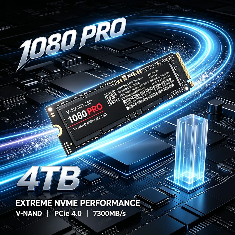 M.2 Nvme 4Tb Pcie 4.0 Ssd - 1080 PRO M.2 2280 NVMe PCIe