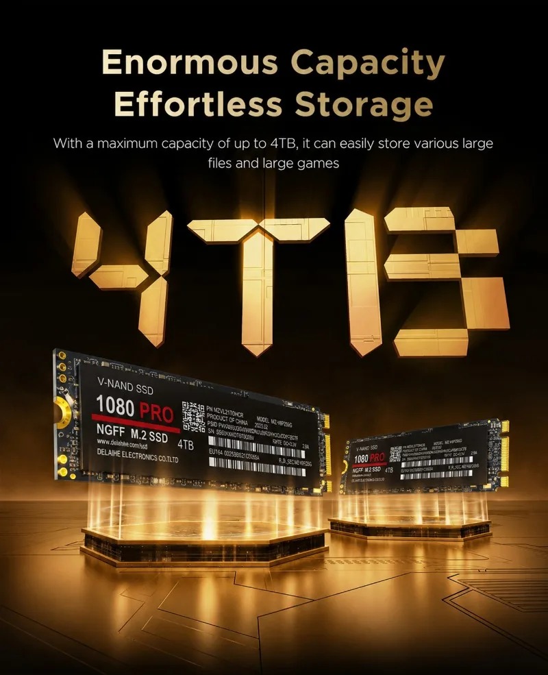 100% оригинальный 1080PRO с оп – обзор и цена M.2 Nvme 4Tb Pcie 4.0 Ssd