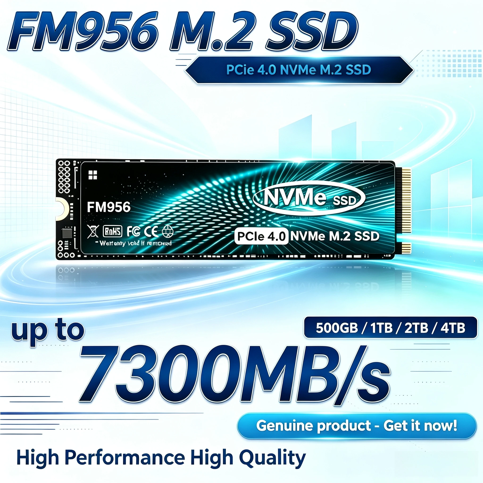 Оригинальный FM956 M.2 2280 NV – обзор и цена M.2 Nvme 4Tb Pcie 4.0 Ssd